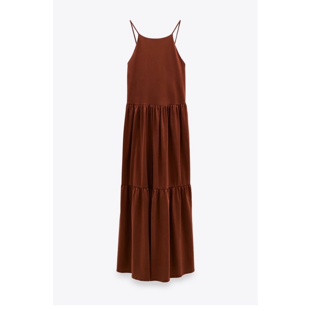 NWOT Zara Maxi Dress- Dark Russet
